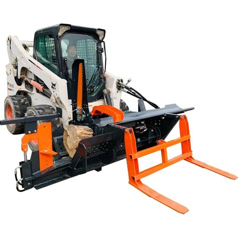 wood skid steer kit|skid steer wood processor.